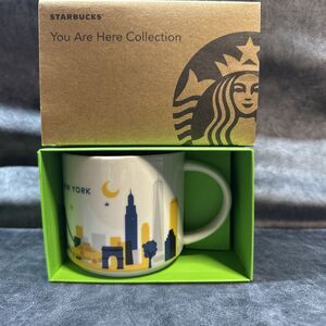NWT Starbucks New York 14 Oz Coffee Mug "You Are Here" Collection, mint in box
